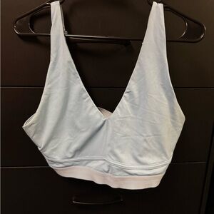 Fabletics Blue Sports Bra V-Neck Intimates